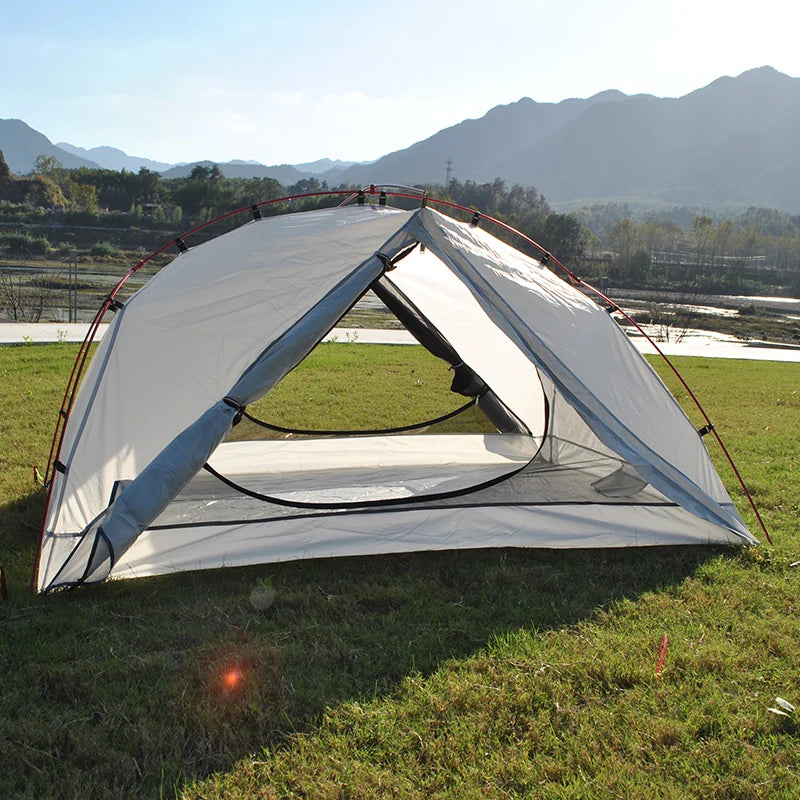 Ultralight Aluminum Poles Camping Tent for 2 Person, 4 Season, PU4000 Waterproof 210T Fabric, Easy to Set Up, Hiking Tents