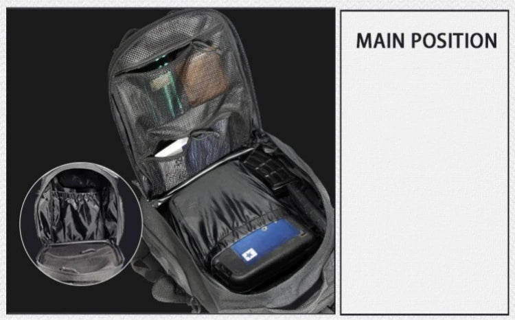 600D MOLLE Tactical Backpack Military Assault Pack 40L Waterproof Outdoor Travel Camping Climbing Hiking Bag Mens Army Rucksack