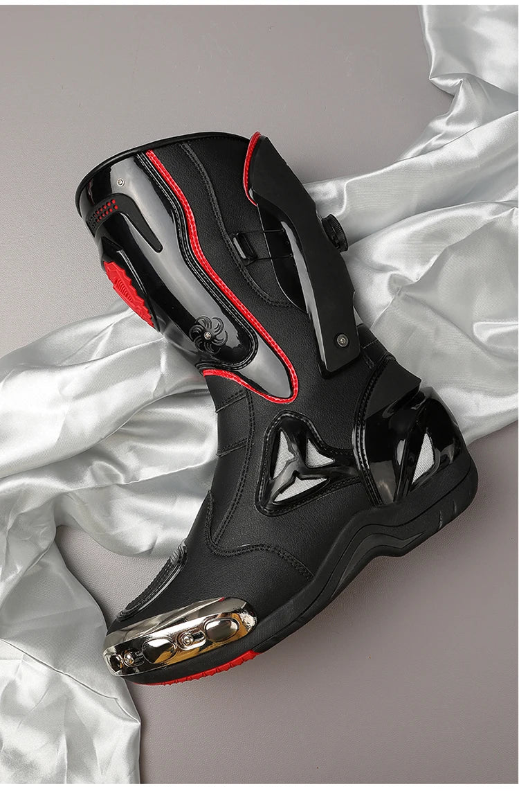 36-47 Anti Fall Motocross Boots Wear-resistant Motorcycle Boots Men's Women Racing Boots Safe Riding Equipment Rally Shoes