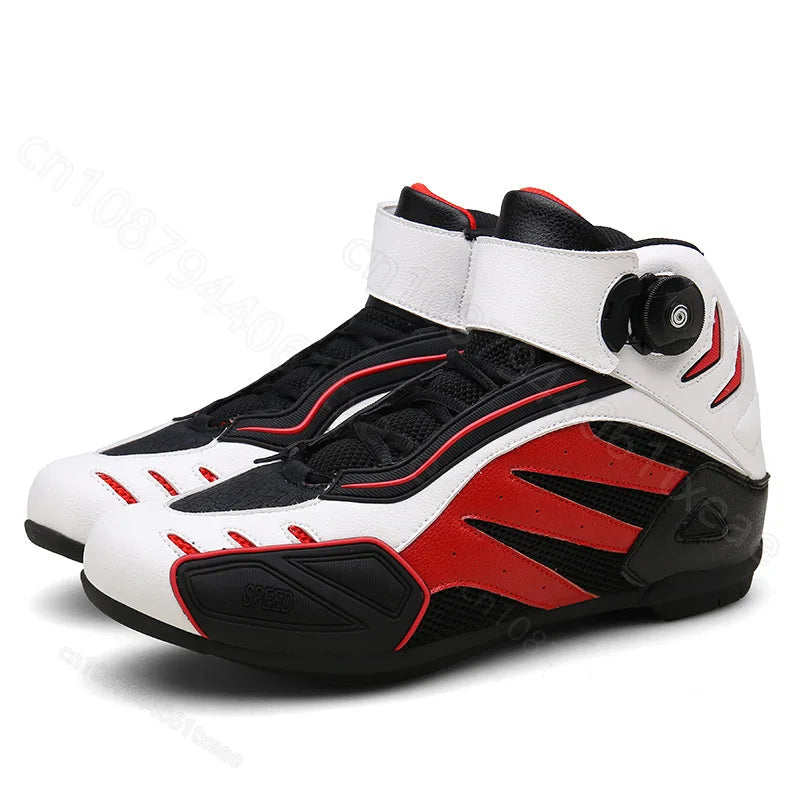 Soft Motorcycle Boots PRO Boot Biker Waterproof SPEED Motorboats Men Motocross Boots Non-slip Motorcycle Shoes