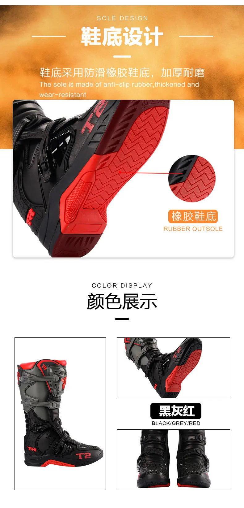 Motocross Enduro Professional Racing Boots Motorcycle Off-road Bottas Motorboat Shoes ATV MTB Motorcycle Long Racing Boots