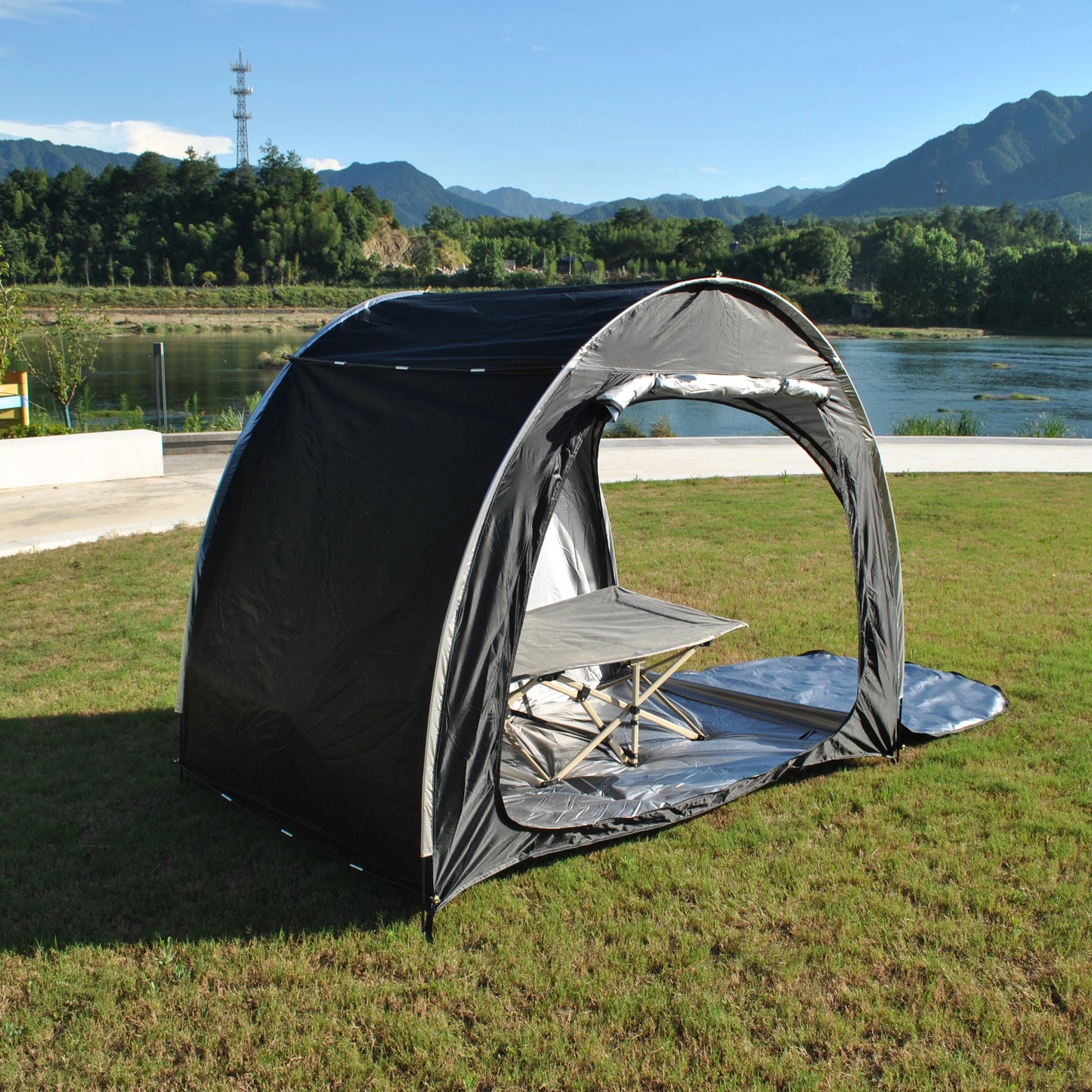 CZX-827 Advanced Bike Tent Bike Storage Shed tent,4 bikes storage tent,4 bikes tent,2 doors bigger cot bed tent,motorcycle tent