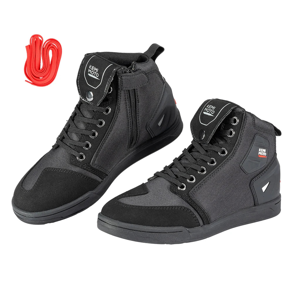 Motorcycle Boots Men High-top Shoes Summer Professional Riding Casual Anti-collision Anti-slip Cycling Protection Equipments