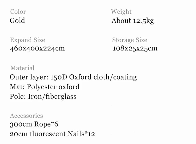 Naturehike Hexagonal Awning Tent Quick Opening Canopy Sunscreen Canopy PU5000 Sunshade Tent Outdoor Camping Travel Tarp Chimney