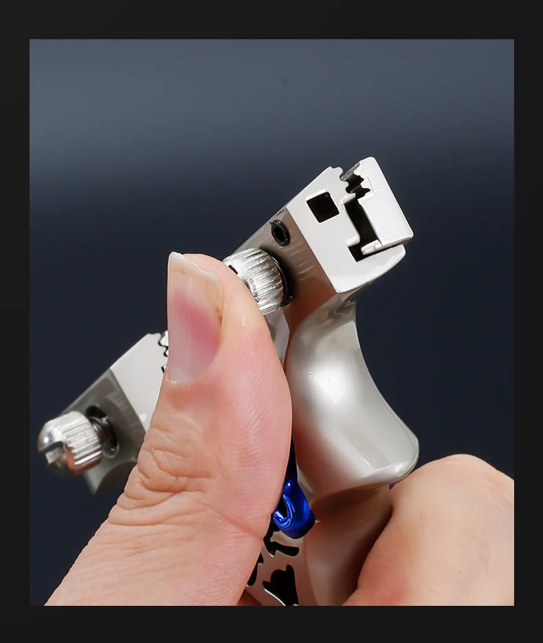 Silver Aluminum Alloy Slingshot Professional Slingshot Competition Dedicated Full Metal High-quality Sling Light and Strong