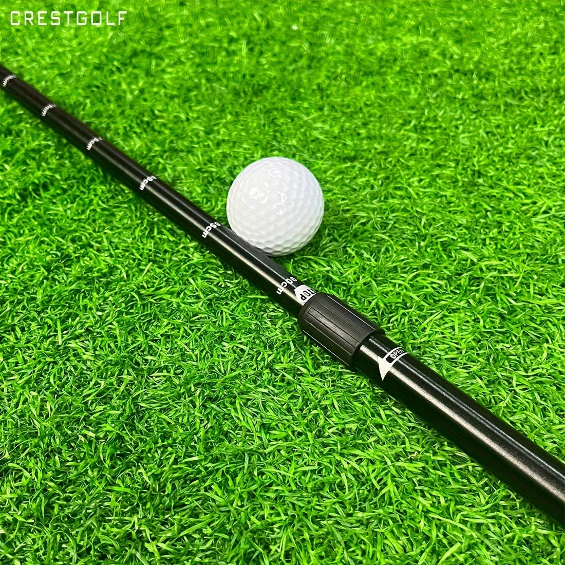 CRESTGOLF Adjustable Telescopic Golf Club Double Sides Chipper Golf Putter Right Handed or Left Handed Black Accessories