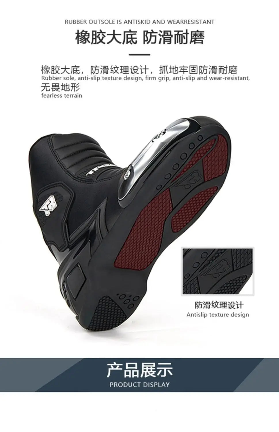 New T3 Motorcycle Boots Motocross Enduro Professional Racing Motocross Off-road Bottas Motorboat Shoes Racing Boots