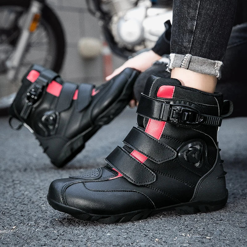 Motorcycle Riding Shoes Breathable Motorcross Off-road Short Boots Man Women Rider Motocross Equipment Anti-fall Racing Shoes 47