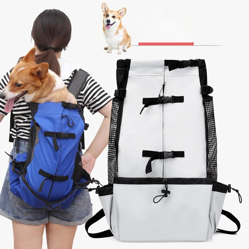 Strong Nylon Dog Carrier Backpack for Small Medium Dogs High Quality Breathable Cycling Backpack for Outdoor Travel Pet Supplies