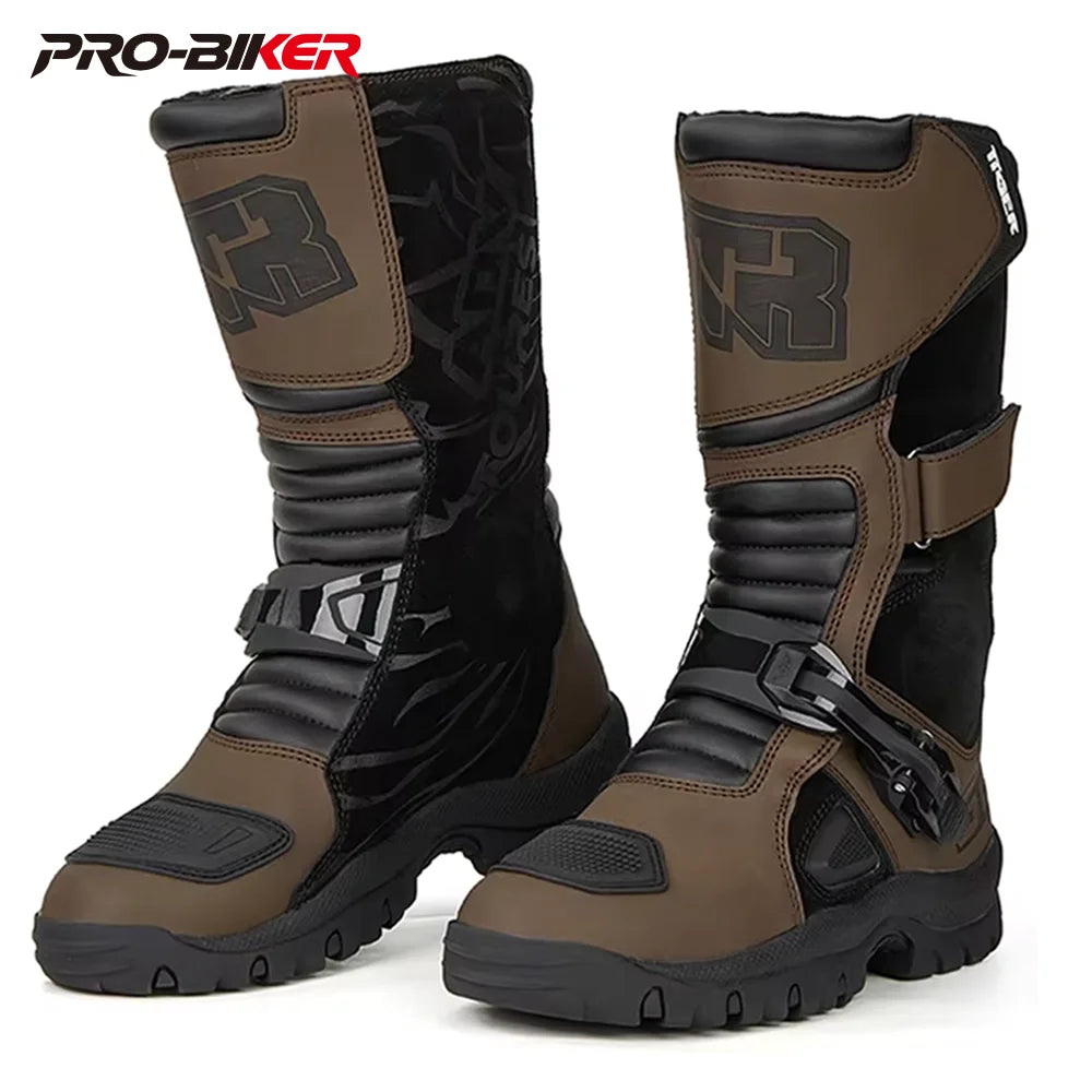 Knight Shoes Wear Resistant Highway Boots Deodorization Motorcycle Riding Shoes Cushioning  Off Road Racing Boots  Waterproof