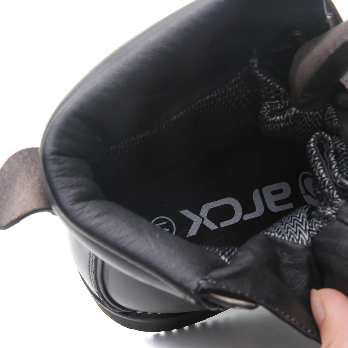 ARCX Men's Vintage Black Genuine Leather Motorcycle Racing Boots, Retro Style Riding Footwear for Men, Durable Cowhide Car Shoe