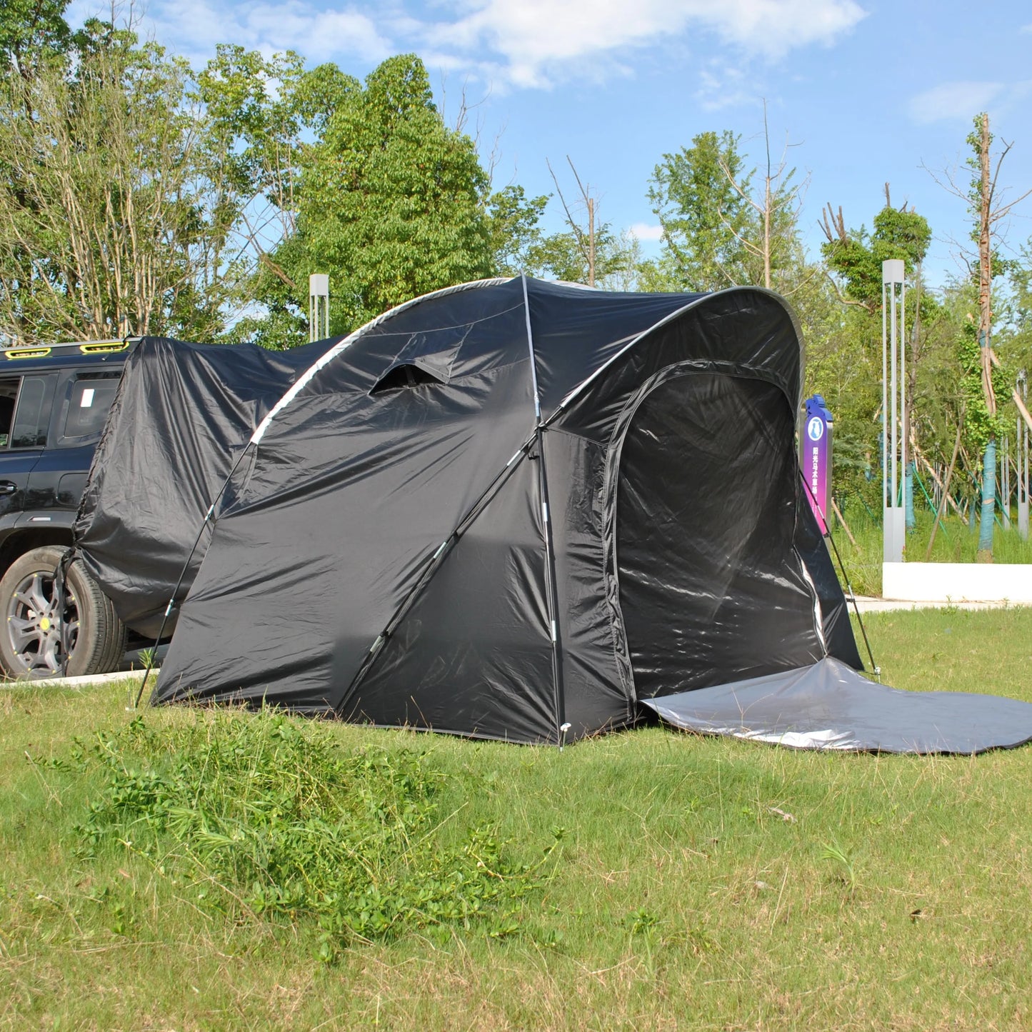 6 Person SUV Tent for Camping Double Layer PU3000mm Waterproof UPF 50+ UV Protection Electric Vehicle Car Tent Multi-use
