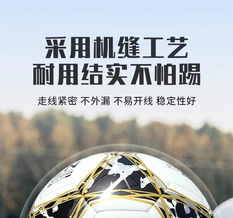 FIFA Approved Size 5 Soccer Ball for Adults, Youth & Students - Professional Training & Match Football with Enhanced Durability