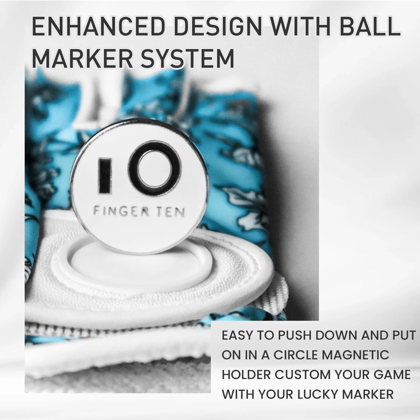 All Weather Grip Nail Golf Gloves Women Left Hand Leather with Ball Marker Half Finger Size XS S M L XL Drop Shipping