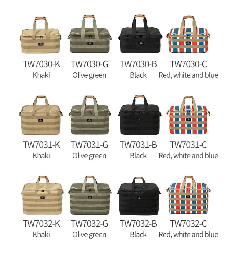 Thous Winds Outdoor Camping Storage Bag Meal Bag Large Storage Lamp Cookware Tableware Bag Picnic Travel Camp Bag Supplies