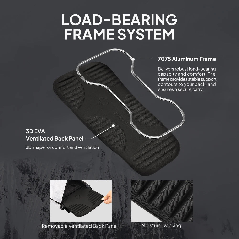 ThousWinds GaleCore 40+10L Lightweight Hiking Backpack Dyneema Trekking Pack Waterproof Bagpack