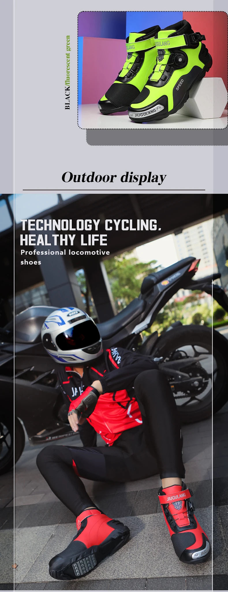 New Motorcycle riding shoes Motorcycle cross-country short boots Racing shoes Motorcycle cross-country shoes