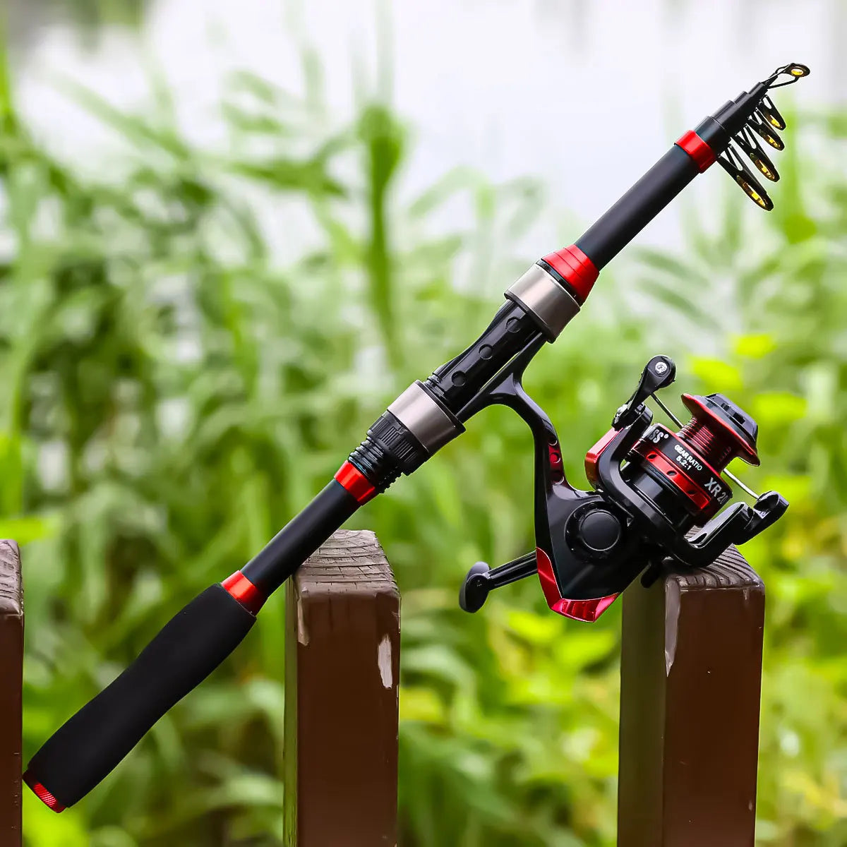 A complete set of ultra-light and ultra-hard carbon lure fishing rod casting gear