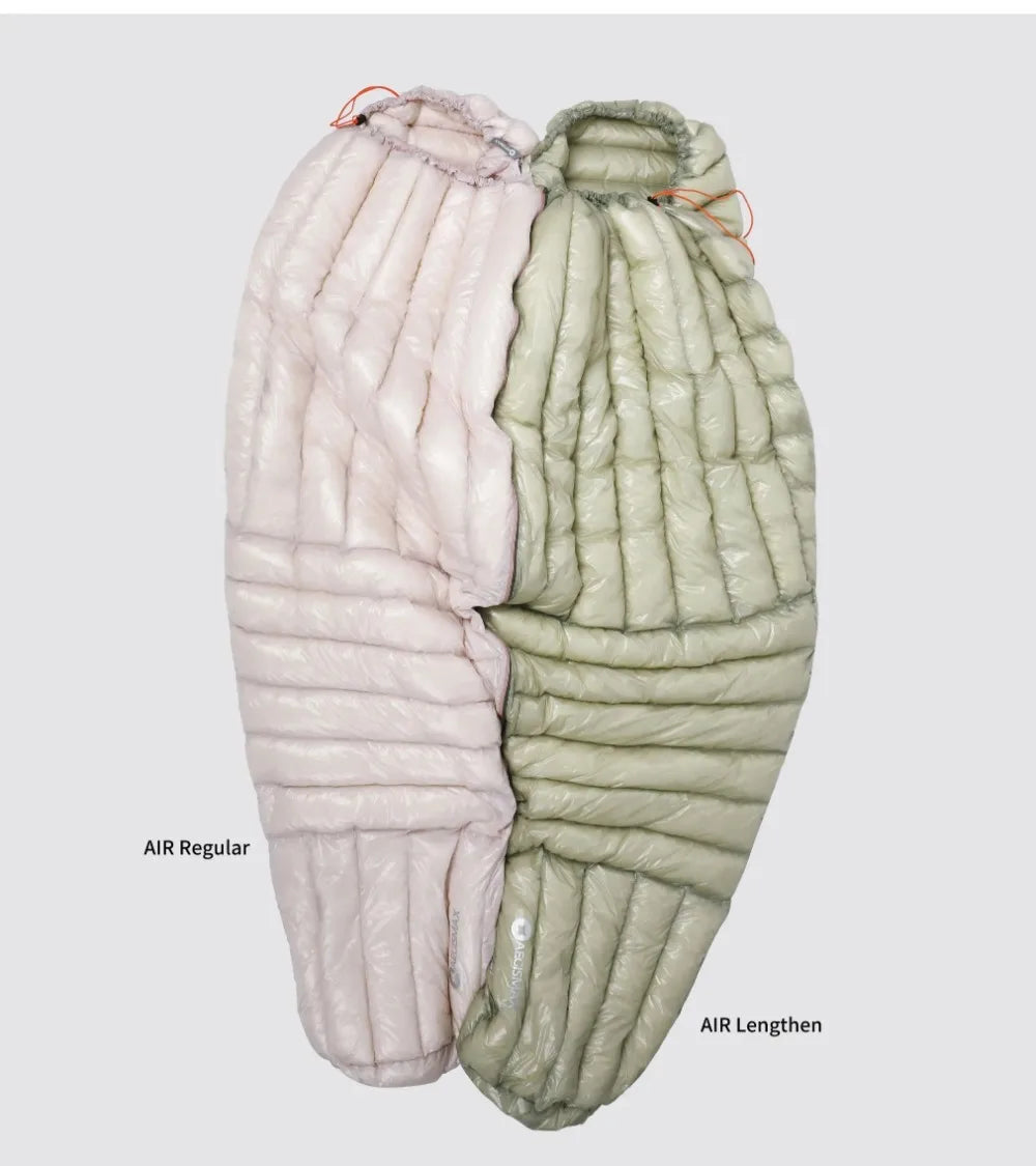 AEGISMAX AIR Ultra Dry Down Sleeping Bag Mummy Type Lightweight for Spring ＆ Autumn Outdoor Camping Hiking Tourist 10D 800FP