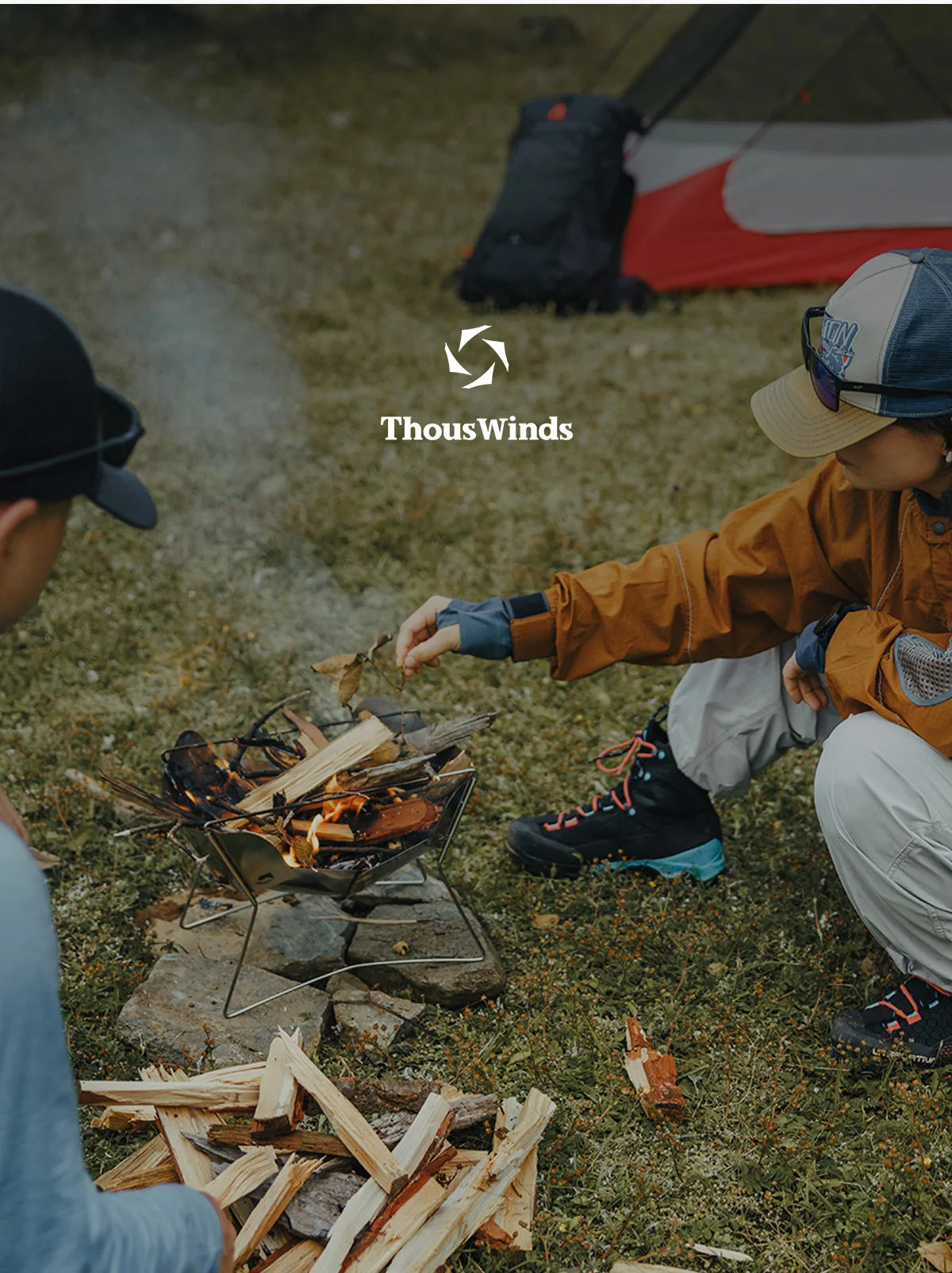 Ultralight Folding Fire Pit Grill – Portable Wood Burning Camp Stove for Outdoor Camping, BBQ Rack with Bonus Grate