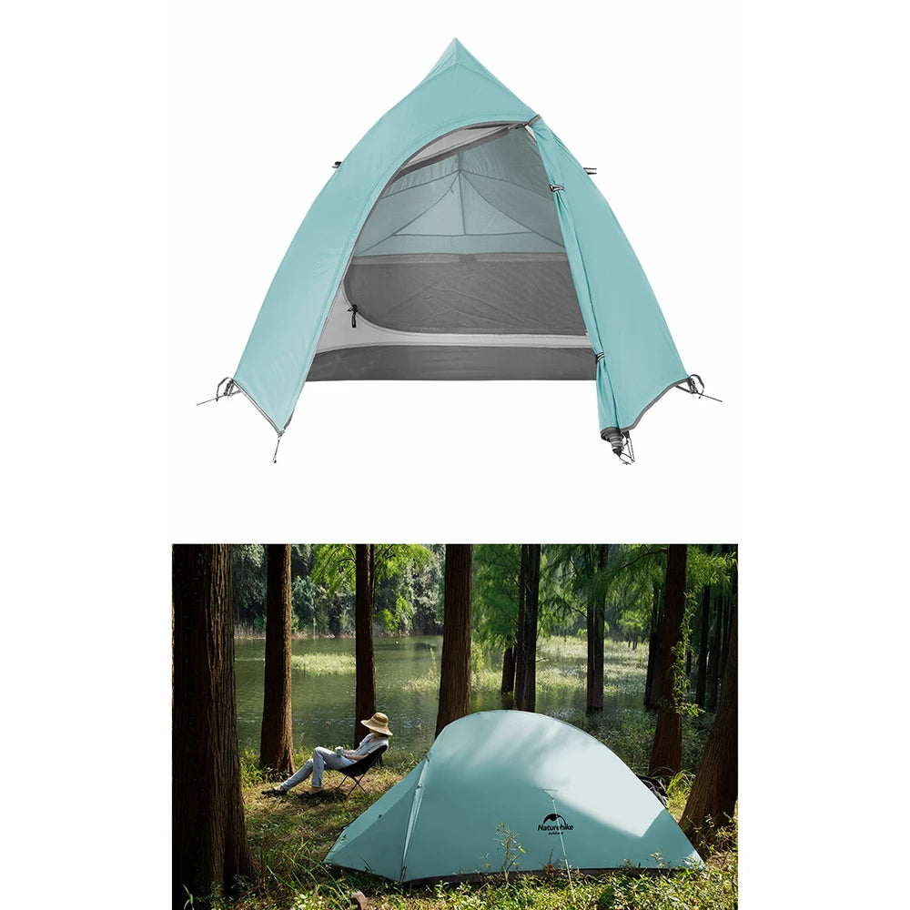 Naturehike Cloud Up 2 Camping Tent 1-2 Person Nylon 20D Travel Tent Waterproof Portable Hiking Backpacking Tent Ultralight