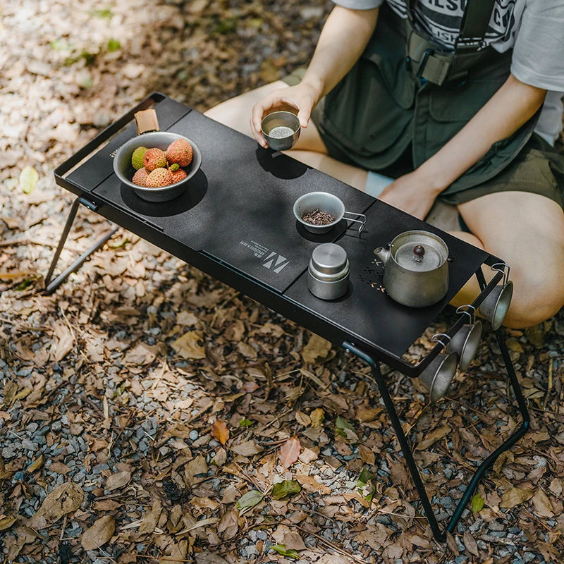 Naturehike Camping Portable Foldable Barbecue Grill Outdoor Mini Camping Grilling Rack 2-speed Adjustable Fire Mini BBQ Table