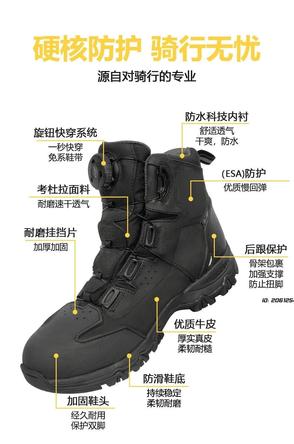 Breathable Motorcycle Riding Protective Boots Non-slip Wind Proof Boots Wear Resistant Motorcycle Riding Shoes for Man Woman