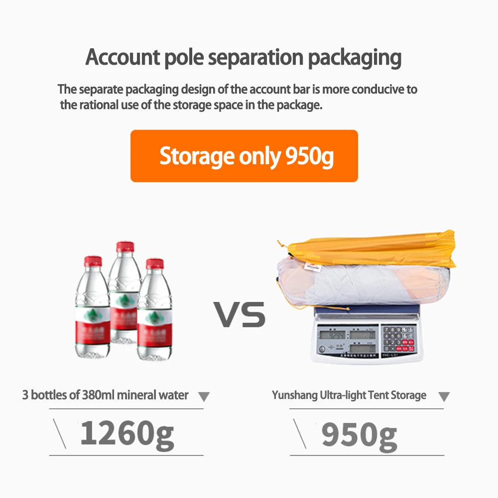 Naturehike Cloud Up 2 Camping Tent 1-2 Person Nylon 20D Travel Tent Waterproof Portable Hiking Backpacking Tent Ultralight