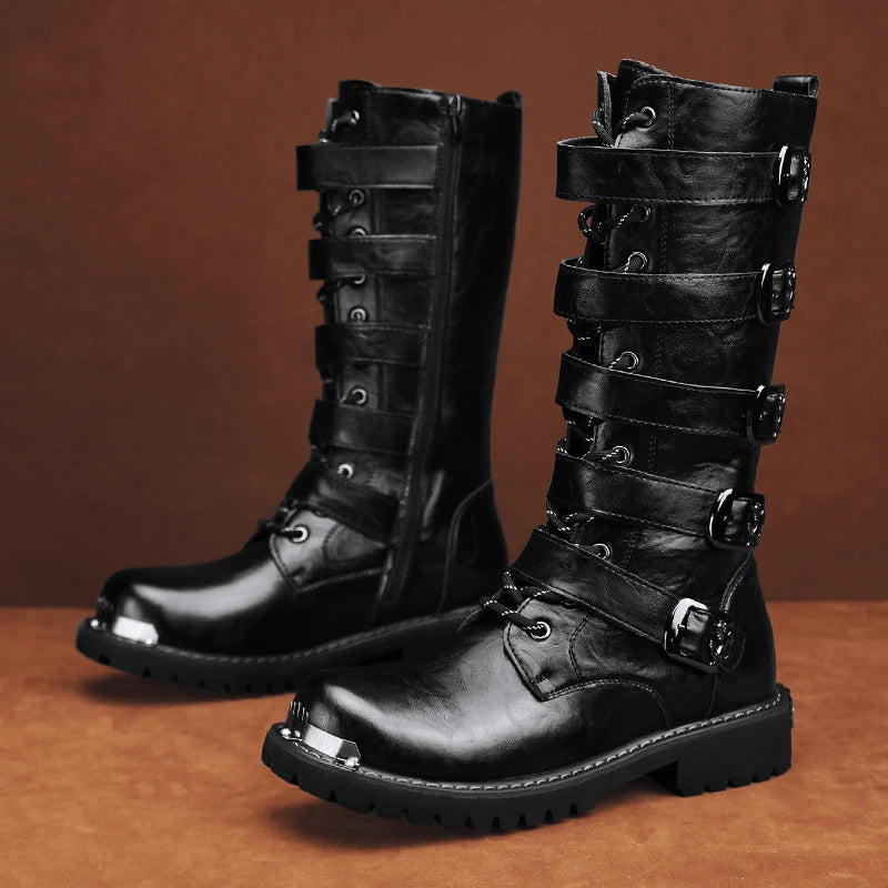 Motorcycle Boots New Men's Outdoor Fashion High Top Shoes For Men Women High Quality Comfort Anti-collision Protective Boot 2025