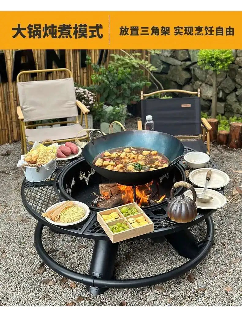 CX010AJ Modern High Quality Barbecue grill, household wood heater, patio, villa campfire, fireplace table, charcoal brazier