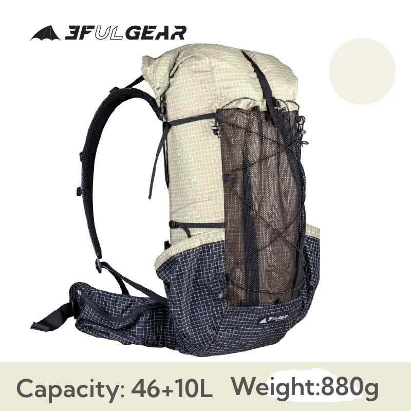 3F UL GEAR 46+10L QIDIAN PRO Backpack Ultralight Outdoor  Camping Sport Bag Resistant Hiking Trekking Waterproof Travel Rucksack