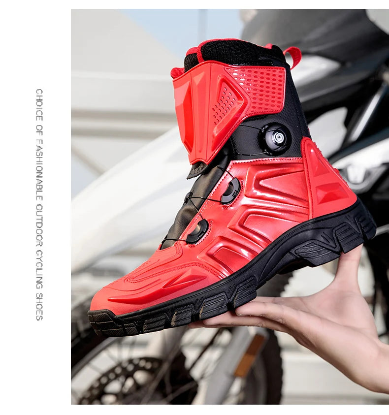 New Motorbike Boots Anti-slip Waterproof  Motorcycle Boots Wear-resistant Biker Protection Equipment Anti-fall Motocross Boot