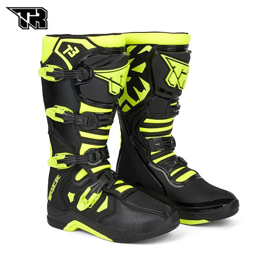 New T3 Motorcycle Boots Motocross Enduro Professional Racing Motocross Off-road Bottas Motorboat Shoes Racing Boots