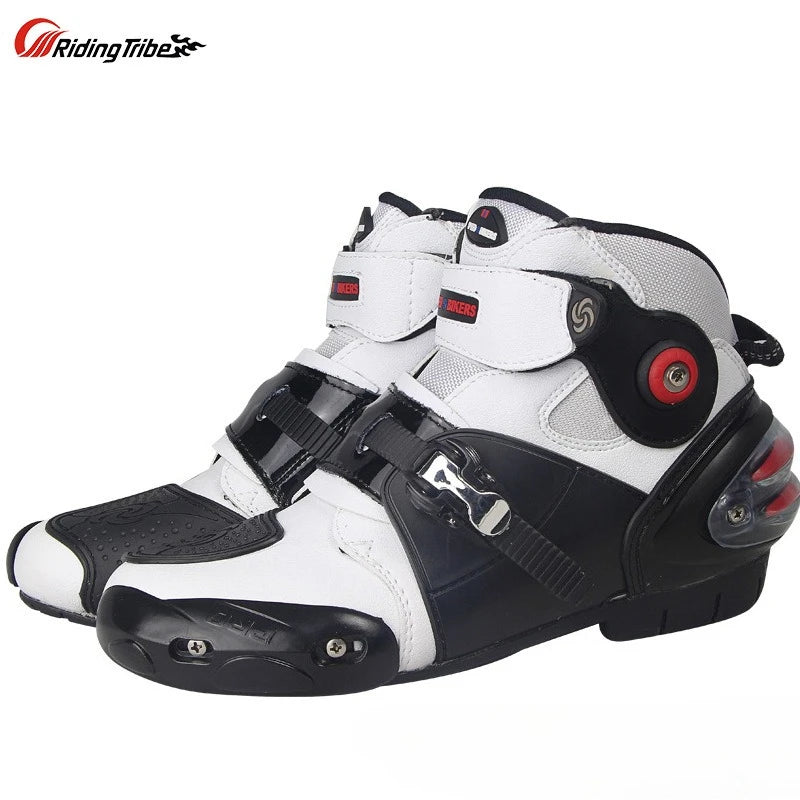 A9003 Men's Profession Motorcycle Boots Ankle Motocross Racing Boots Sports Protective Boots Off Road Motorcycle Riding Shoes