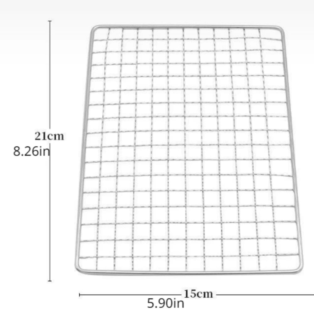 2025 1piece Portable Foldable Stainless Steel BBQ Grill - Lightweight Charcoal Camp Stove with Detachable Ash Pan