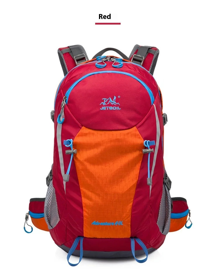 40L Splicing Style Backpack 450D Nylon Travel Bag Men Outdoor Backbag Multifunctional Hiking Mountaineering Backpack