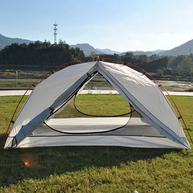 Ultralight Aluminum Poles Camping Tent for 2 Person, 4 Season, PU4000 Waterproof 210T Fabric, Easy to Set Up, Hiking Tents
