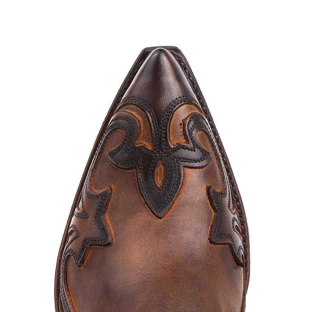 2023 New Men's Ankle Boots High Quality Work Cowboy Boots Zipper Up Motorcycle Boots Men Fashion Western Boots Plus Size 35-48