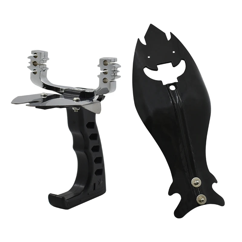 Professional Outdoor Fishing Slingshot With Rubber Bands And Fishing Reel For Fishing High Velocity Catapult Kit for Adult