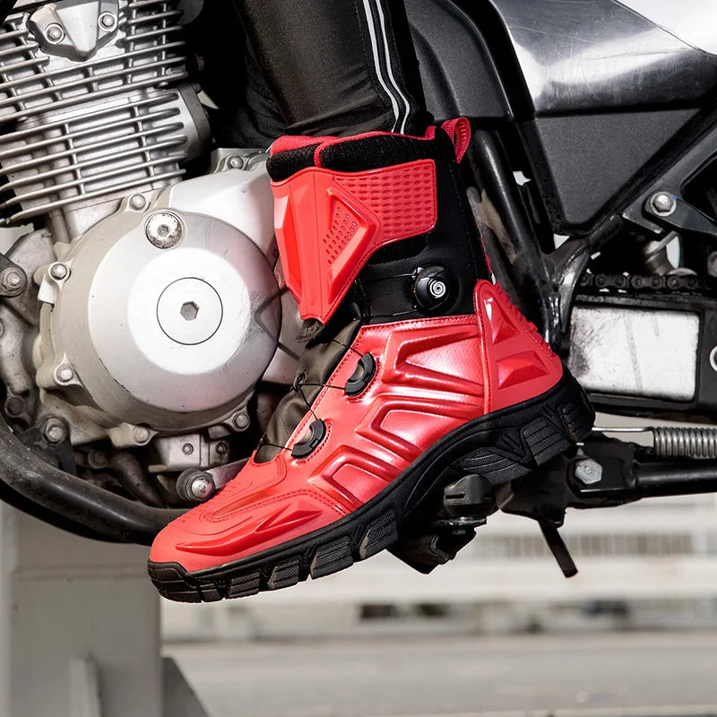 New Motorbike Boots Anti-slip Waterproof  Motorcycle Boots Wear-resistant Biker Protection Equipment Anti-fall Motocross Boot