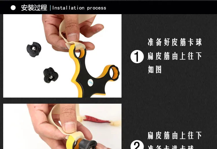 Powerful Rubber Slingshot Catapult Pocket Outdoor Hunting Airsoft Game Slingshot Shooting Adult Hunting Slingshot with Rubber