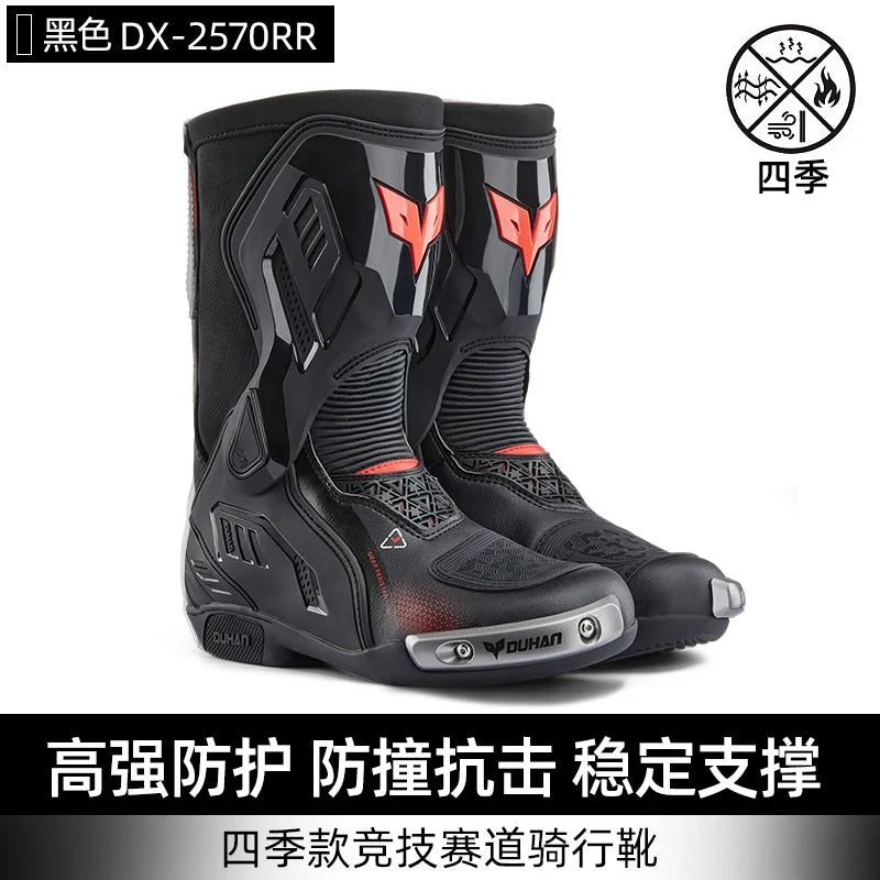 Motorcycle Boots Racing Off-road Shoes Non-slip High-top Motorcycle Professional Waterproof Mountain Bike Boots