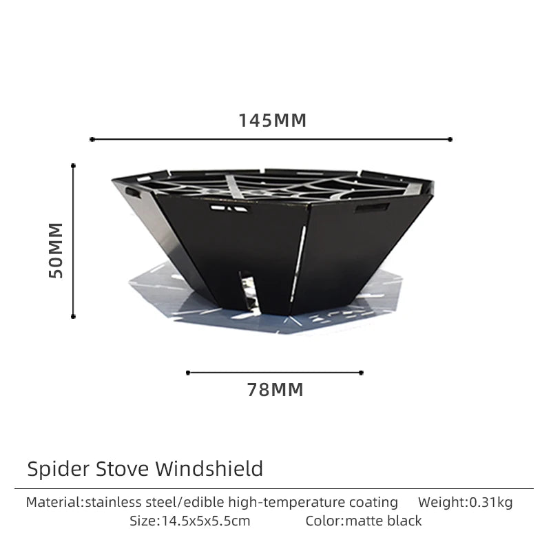 StormDragon camping gas stove accessories black portable outdoor stove, Soto stove set gas stove bracket SOTO-310 spider stove
