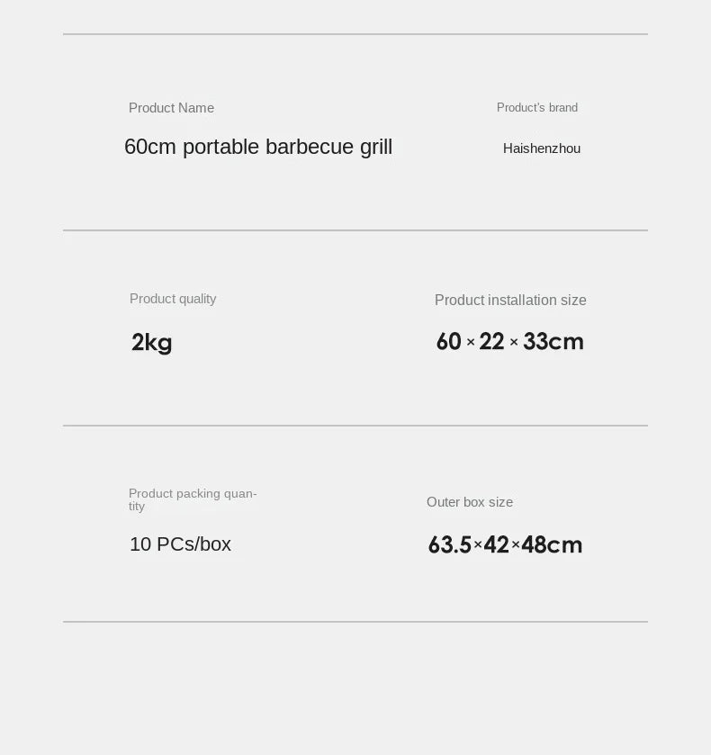 Cycling City Outdoor BBQ Stove Household Folding Grill Mini Barbecue Artifact Portable Charcoal Grill Pull-Out Charcoal Grill