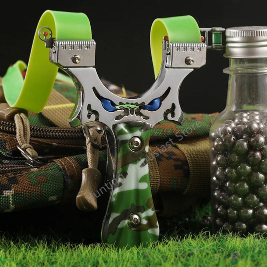 Outdoor hunting laser shooting slingshot high-precision alloy slingshot hunting high-power catapult