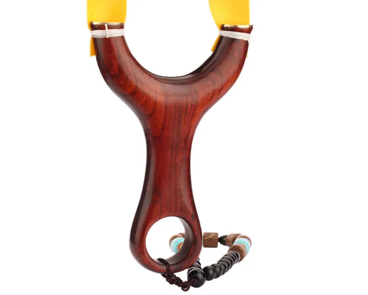 High Quality Solid Wood Slingshot Copper Support Head Design Sling Hunting Shot Catapult Set Outdoor Shooting Entertainment Tool