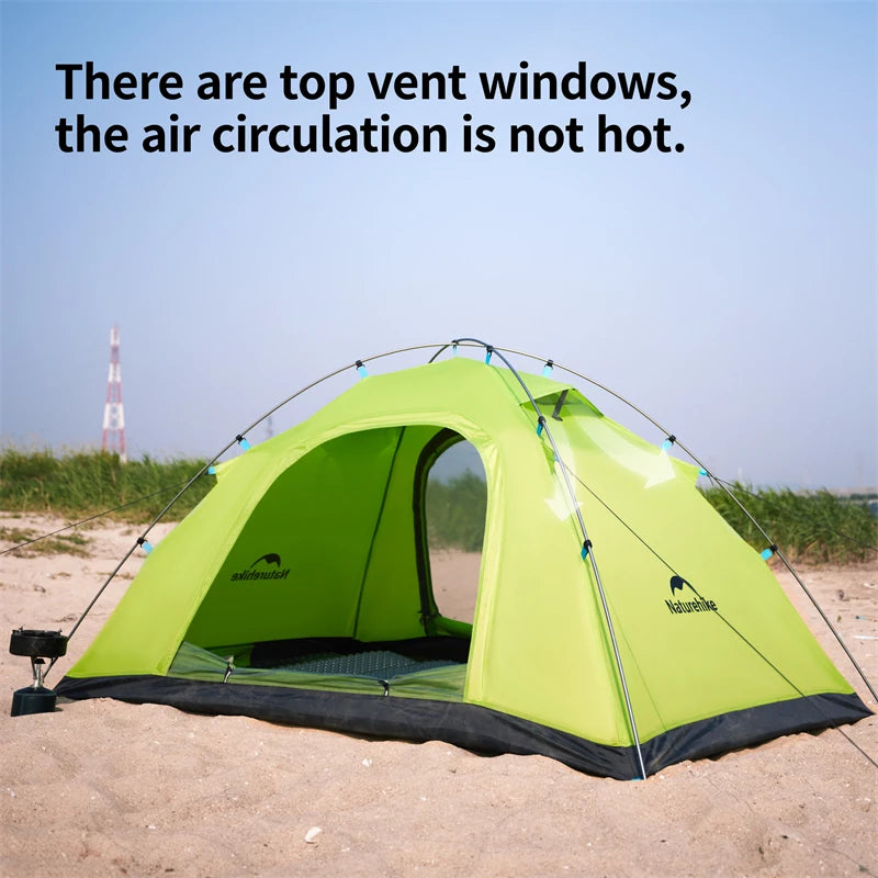 Naturehike Ultralight Camping Tent 2 Person Hiking Travel Backpacking Large Space 65D Waterproof Quick Set Cycling Shelter Tent