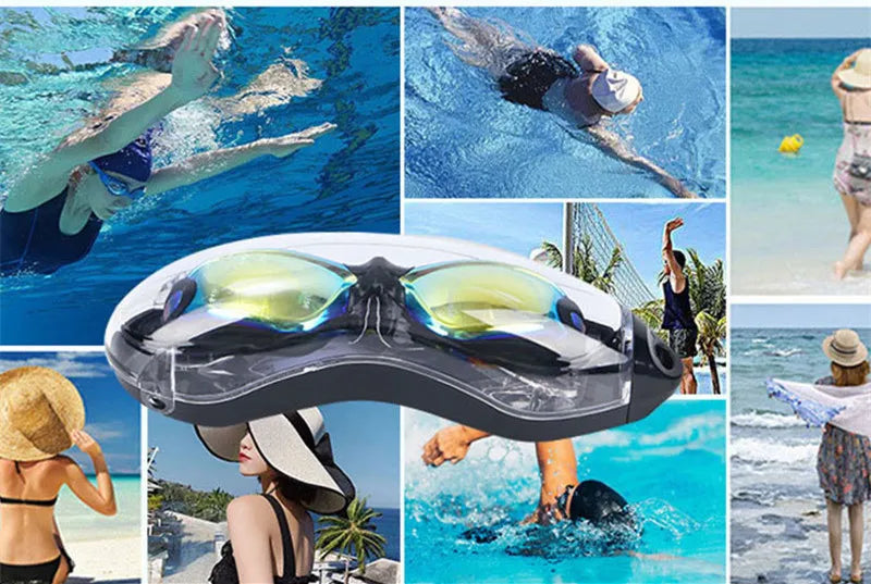 ARENA Professional Waterproof Swimming Goggles Anti-fog UV400 Leak Prevention Glasses Children Students Swim Protection Eyewear