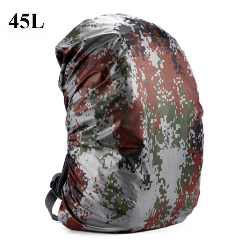35/45L Adjustable Waterproof Dustproof Backpack Sport Bag Rain Cover Portable Ultralight Shoulder Protect Outdoor Tools Hiking