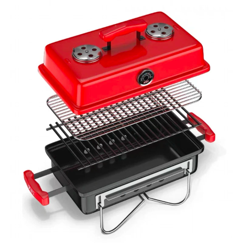 Charcoal Grill Charcoal barbecue oven outdoor household folding portable barbecue grill BBQ